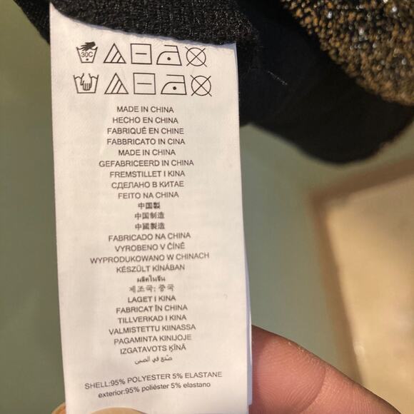 NWT Women's Michael Kors Retro Style Shift Dress Size Small Black/Gold MSRP $125 - Picture 6 of 8